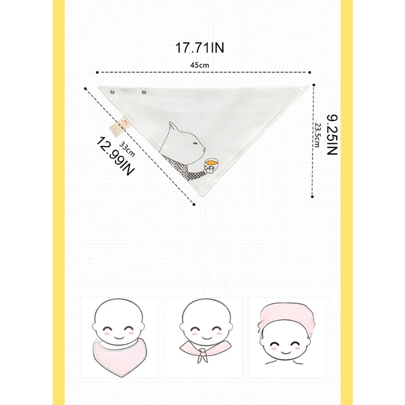 

5 Pcs/Set Baby Newborn Feeding Bibs Soft Cotton Saliva Towel Toddler Triangle Scarf Bandana Newborn Burp Cloth