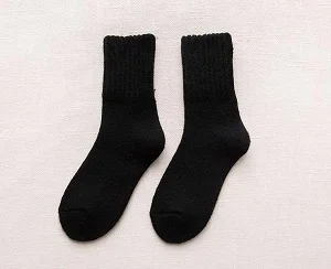 SOCKS 09 Зимние уплотненные шерстяные носки с шерстью, женские носки - Цвет: SOCKS 09