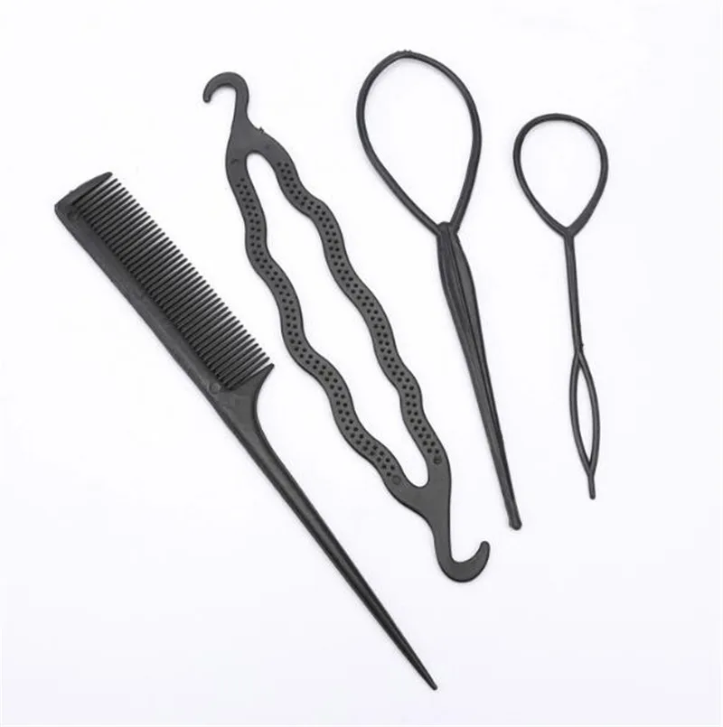 Модная женская прическа для девочек 4 шт./компл. быстрая легкая Волшебная булочка