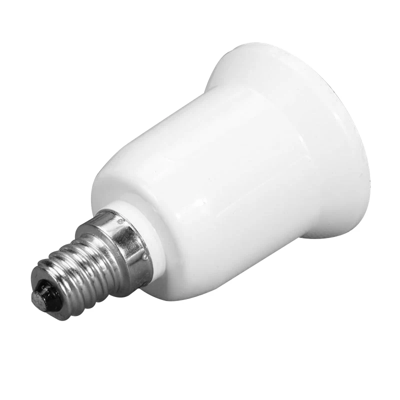 Fireproof Converter E14 To E27 Adapter Conversion Socket Lamp Holder Extend BaseLight Base Screw | Лампы и освещение