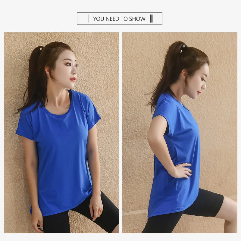 Женская футболка с коротким рукавом для фитнеса и йоги|Рубашки йоги| |