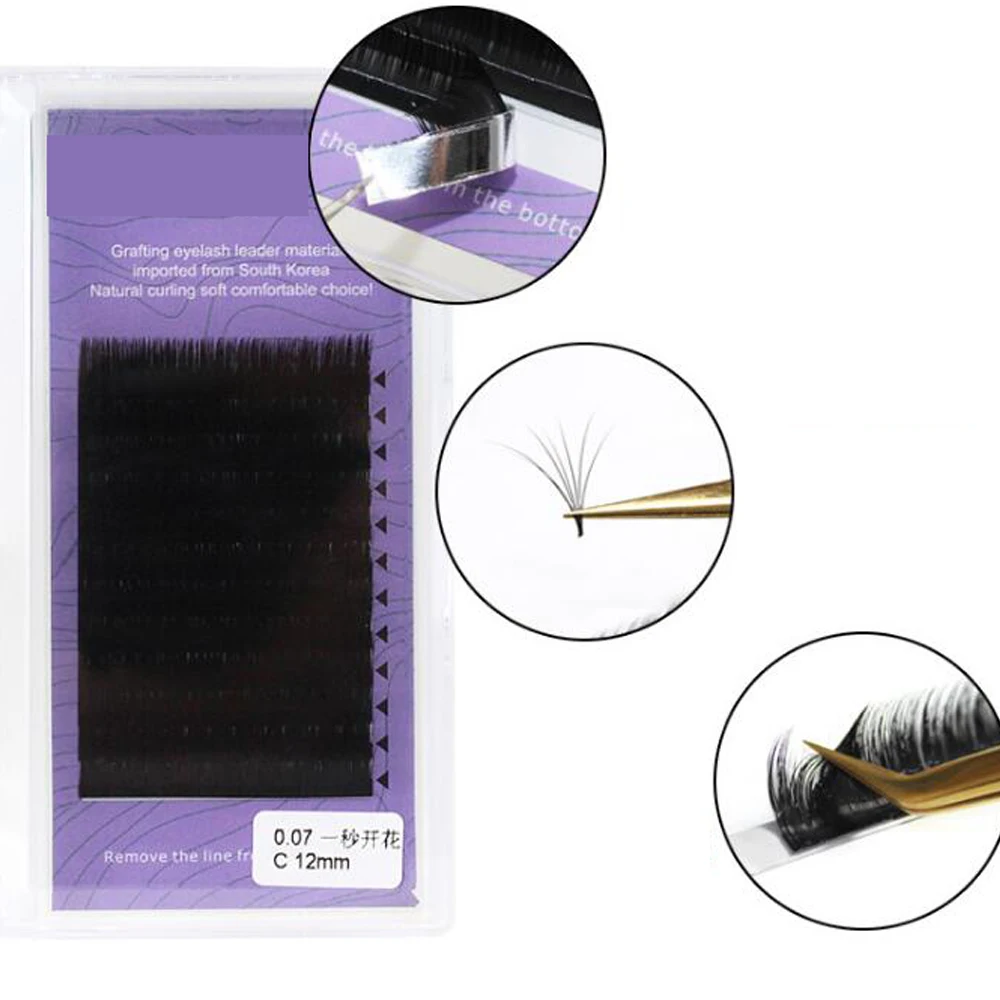 20 мм супер длинные легко растущие ресницы для наращивания Цветущий объем авто