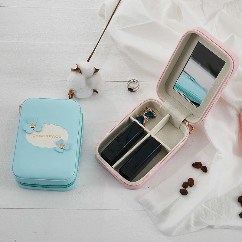 Casegrace Корейская креативная коробочка для ювелирных изделий портативная дорожная