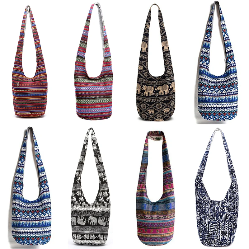 Этническая винтажная сумка через плечо на ремне в этническом богемном стиле Thai Top