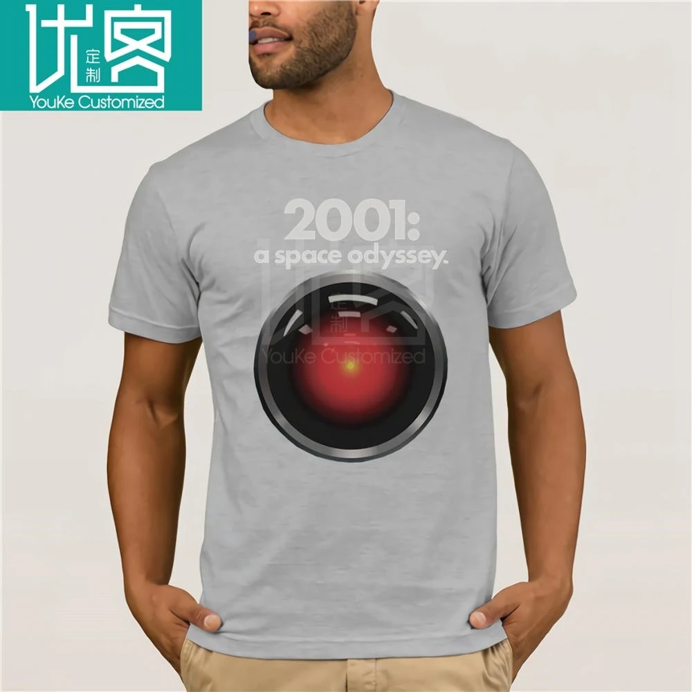 2001 A Space Odyssey Hal взрослая футболка модная мужская одежда с принтом хлопковый