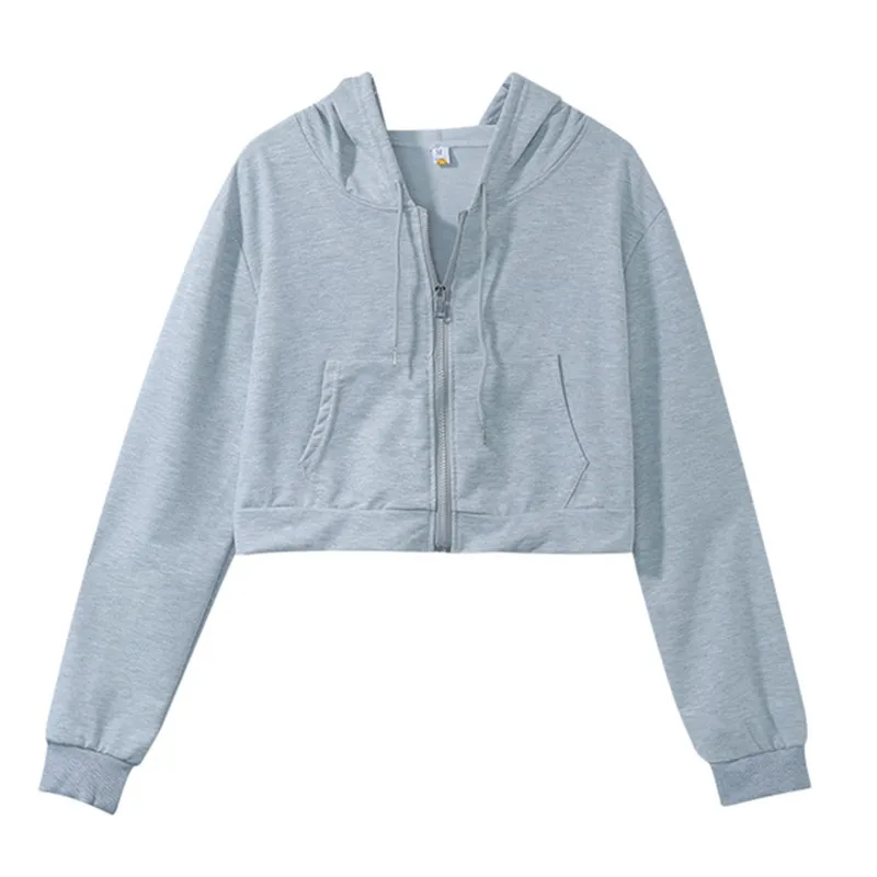 Женская тонкая толстовка с капюшоном и длинным рукавом свободного