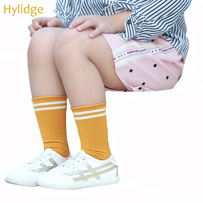 

Осенне-зимние теплые детские гольфы Hylidge в полоску