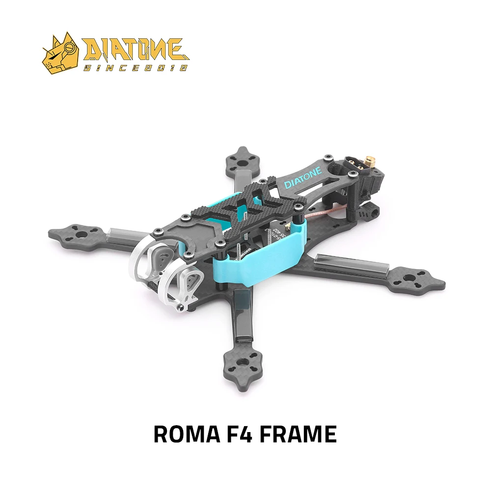 

Diatone Roma F4 4 Inch 175mm T300 3K Support 20*20 / 30.5*30.5mm Mounting Hole Frame Kit for RC FPV Racing Drone RC Quadcopter