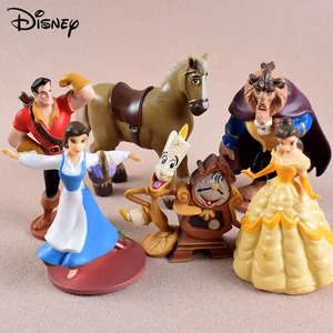 6pcs disney beauty and the beast cinderella princess anime action figures pvc model toy collection decoration gifts for children free global shipping