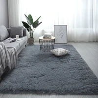2021 soft carpet for living room solid color plush bedroom anti slip mats washable fluffy floor rugs kids room winter carpet