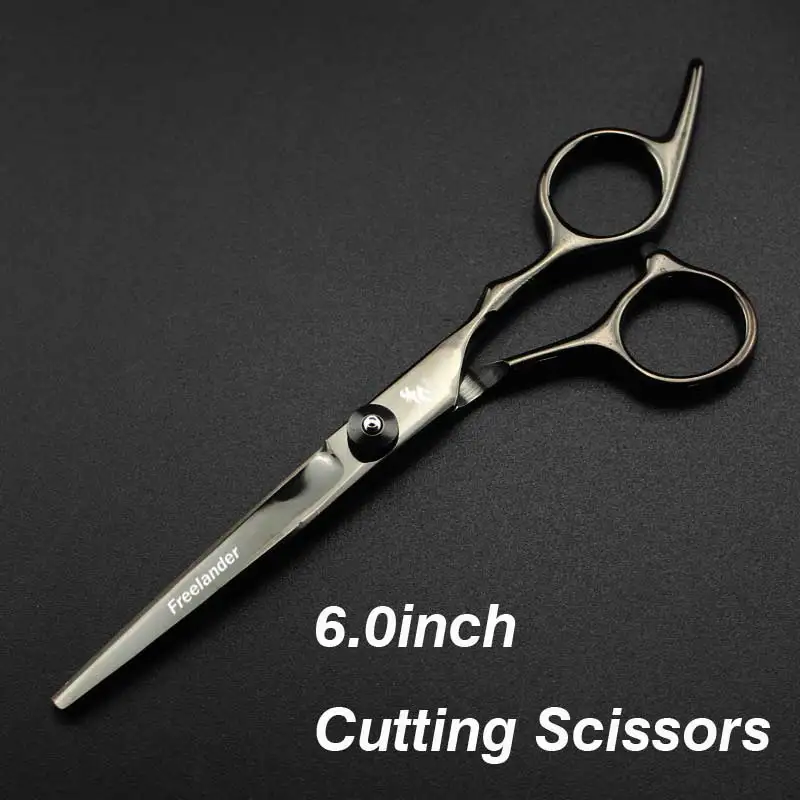 6inch black Cutting2 Новинка, Профессиональные парикмахерские ножницы, набор ножниц для стрижки волос, парикмахерские ножницы высокого качества, 6,0 дюймов, цвет черный - Цвет: 6inch black Cutting2