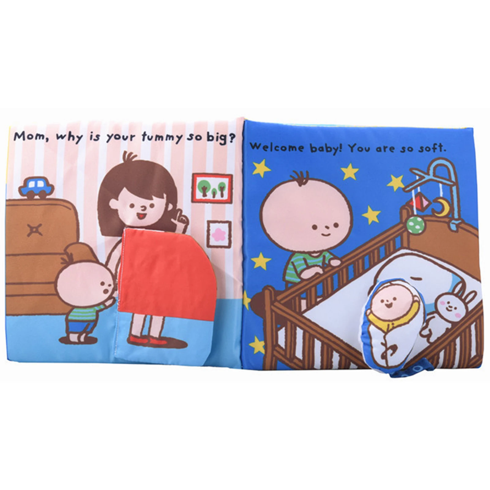 

3D Baby Cloth Book Bath Potty Infant Early Cognitive Development Educational Toy Parent-child Interactive Novelty Funny Bath Toy