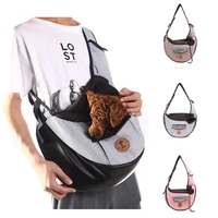 pet dog cat carrier bag puppy travel carry bag sling carriers pet puppy small pets for outdoor gray shoulder bag sling backpack