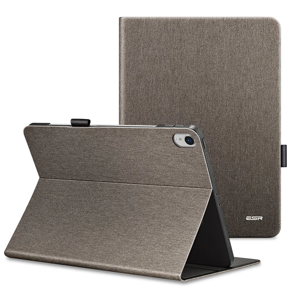Gray Чехол ESR для iPad Pro 11, простой чехол из искусственной кожи, чехол-книжка с функцией автоматического пробуждения, чехол для нового iPad Pro 11, выпуск - Цвет: Gray