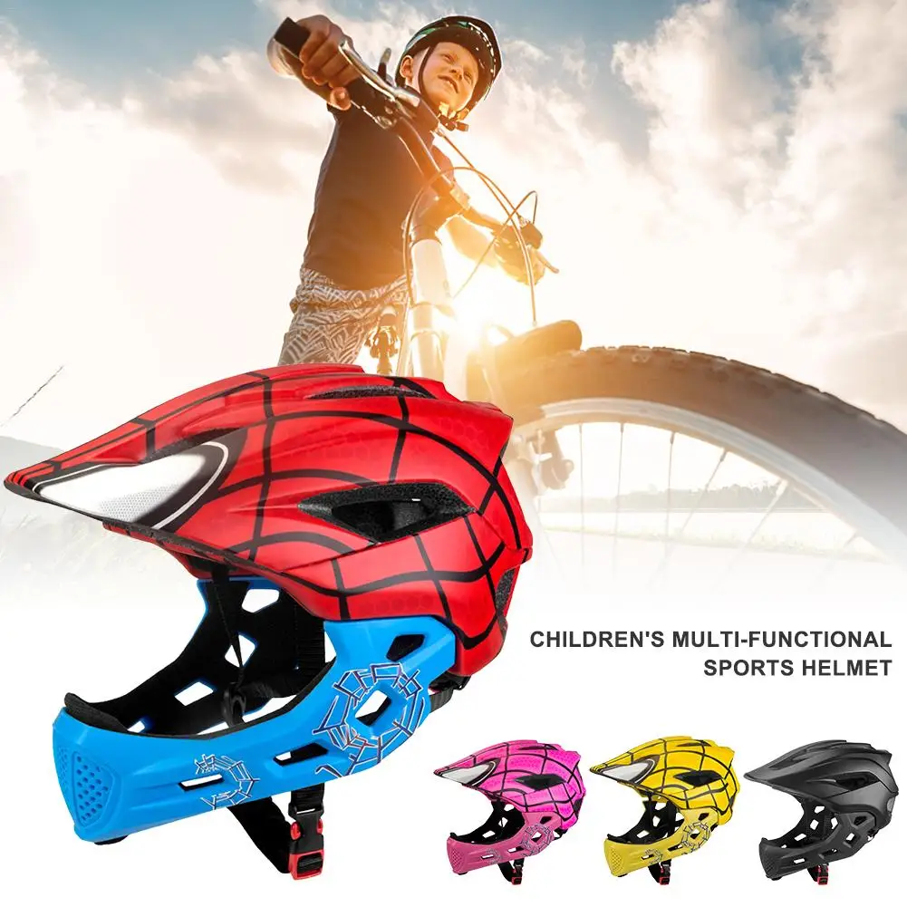 

Children's Multi-function Sports Full Face Helmet Bicycle Roller Skating Balance Car Electric Car Scooter Skating Riding Helmet