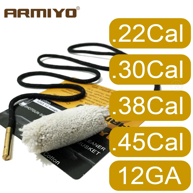 Armiyo .22 калибра 30 12 38 пистолетное ружье дробовики ствол чистящий набор кисть для
