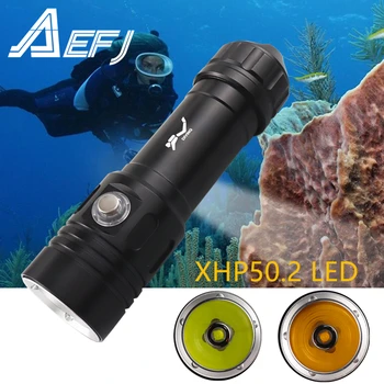 XHP50.2 L2 Led Flashlight 100m Underwater Most Powerful Professional Diving Light Scuba Dive Torch Hand Lamp 26650 18650