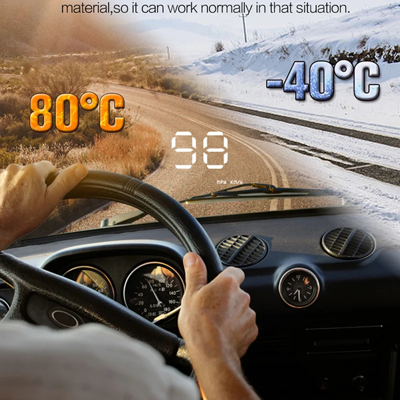 Универсальный Автомобильный дисплей на лобовое стекло Hud OBD II прибор с