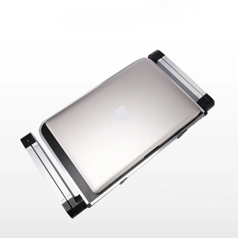 

Aluminum Adjustable Laptop Desk, Ergonomic TV Tray, PC Desk Stand, Portable Laptop Stand, With Cooling Fan