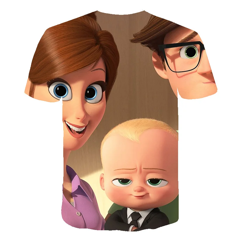 

Summer Cute Baby Cartoon T Shirt 4-14 Year Kids Clothes Printing T-Shirt Boys Short Sleeve Children 2020 Streetwear Casual Tops