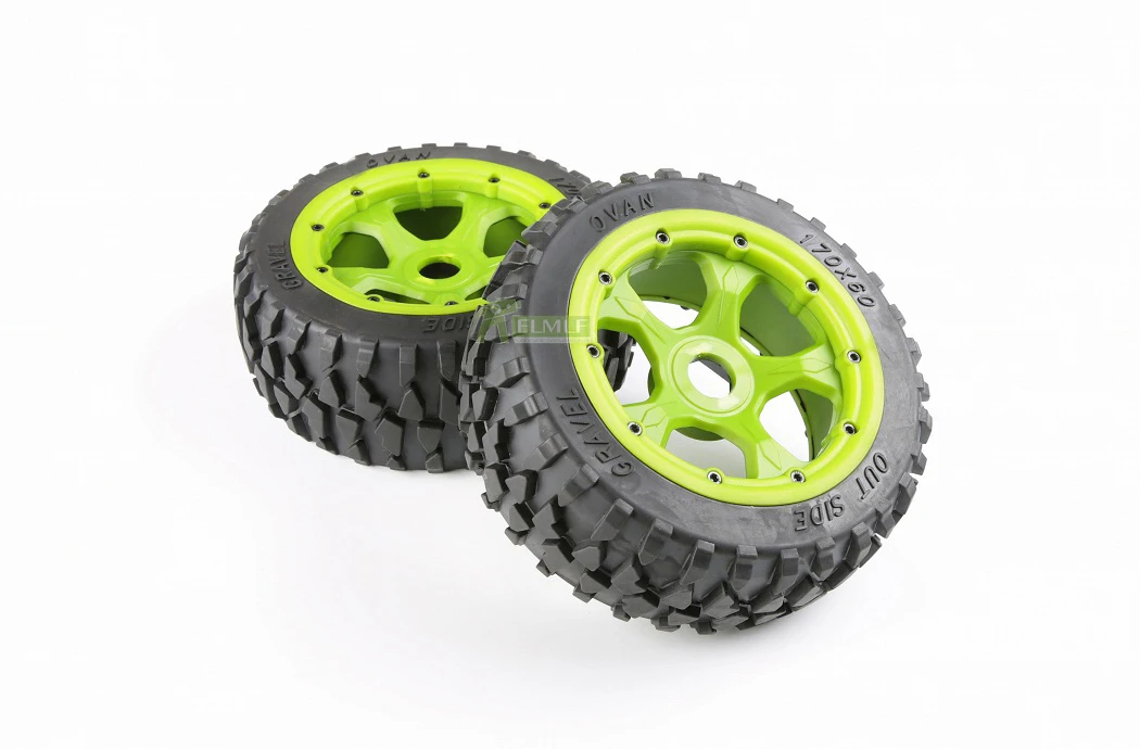 Передний и задний гравийный комплект шин с высокопрочной нейлоновой ступицей