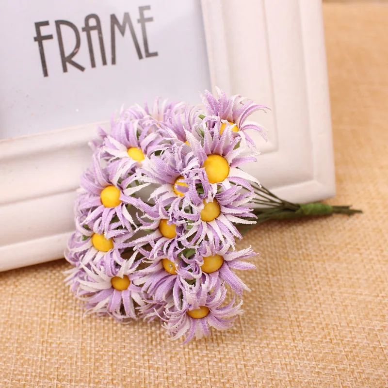 20 шт/пачка 7 Цвета цветочный цветок diy Дейзи цветение персика шелковые цветы венок