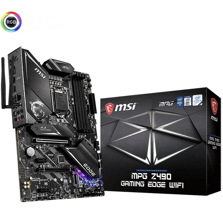 

MSI MPG Z490 GAMING EDGE WIFI Gaming Motherboard with Z490 Chipset Intel LGA 1200 Socket Support 10th Intel Core CPU