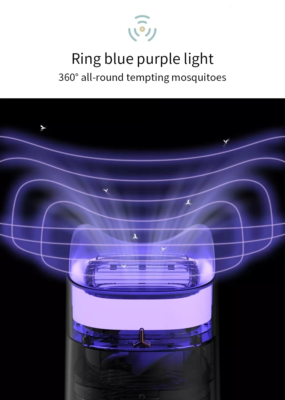 Xiaomi Mijia 3 Life, лампа от комаров, Usb зарядка, Электрический диспенсер от комаров, светодиодный светильник, лампа-ловушка для наружного сада