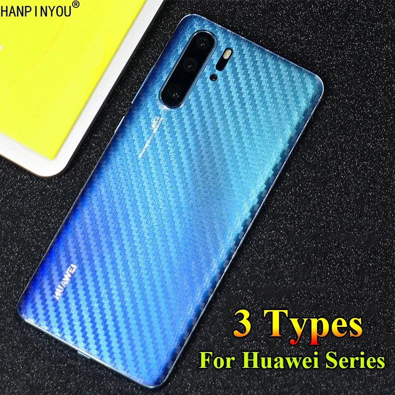 Для Huawei P30 P20 P40 Pro Lite Honor 9 10 задняя крышка из углеродного волокна/сетка/матовая