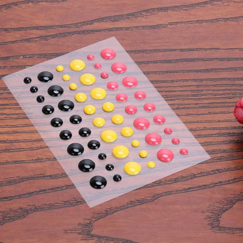 54 шт./упак. сахара декоративная обсыпка самоклеящаяся эмаль точки смолы наклейки