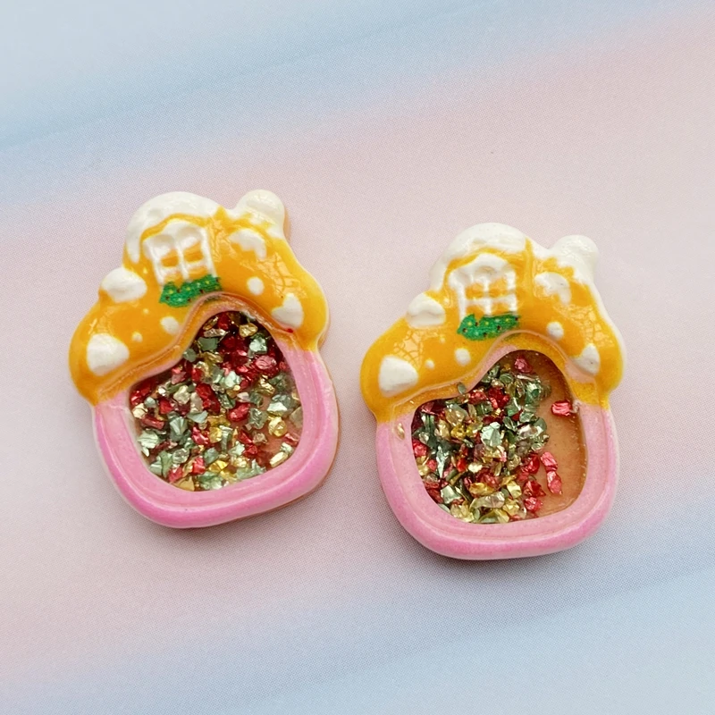 

6 New Resin Kawaii Mixed Christmas Collection Flat Back Scrapbook Kawaii DIY Embellishment Accessories E68