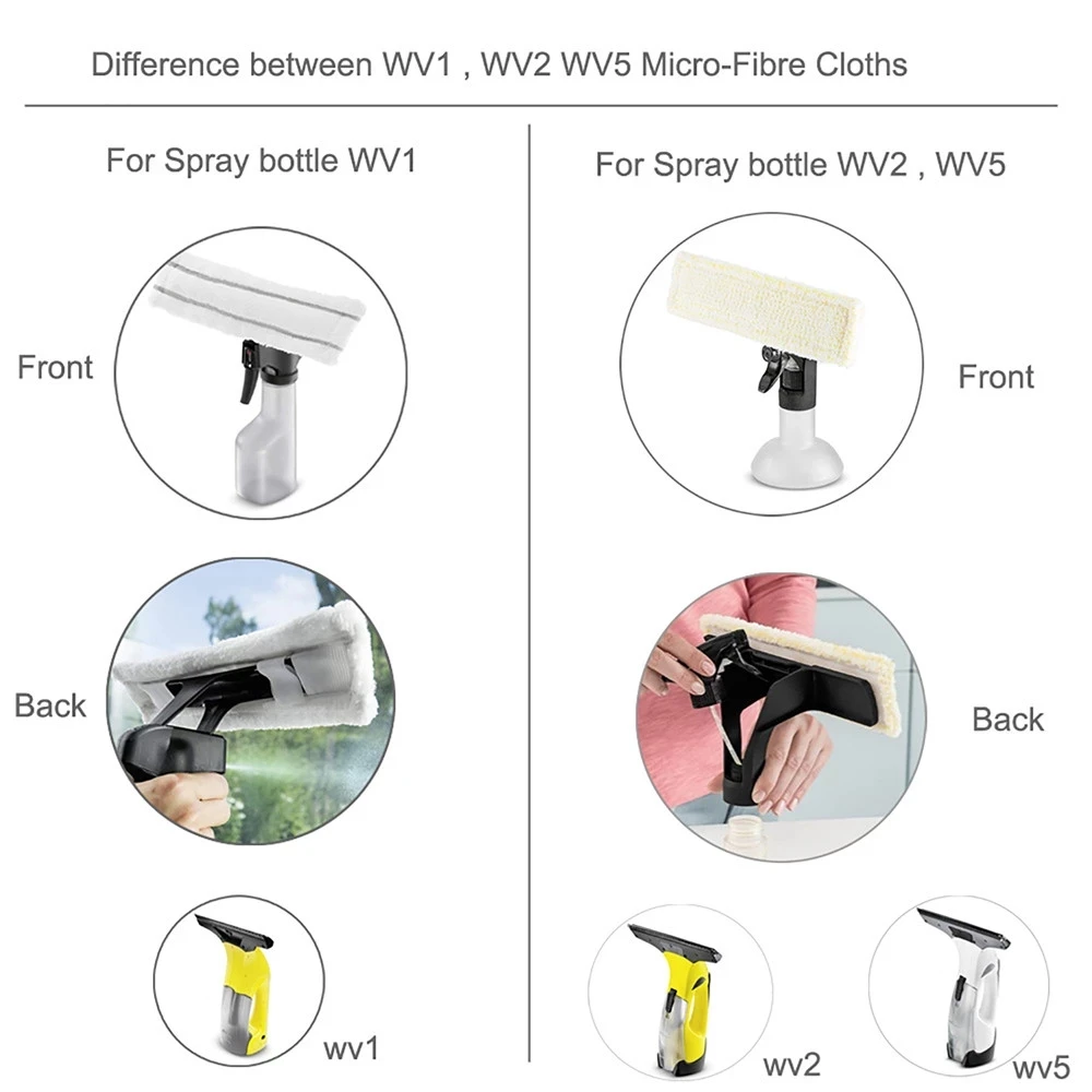 1 шт. микрофибра для мытья окон Karcher WV1 WV50 WV75 WV2 WV5 |