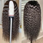 Бразильские волнистые вьющиеся человеческие волосы ALEESA, парики для чернокожих женщин, Remy 4x4, парик с глубокой волной на сетке, предварительно выщипанные Детские волосы