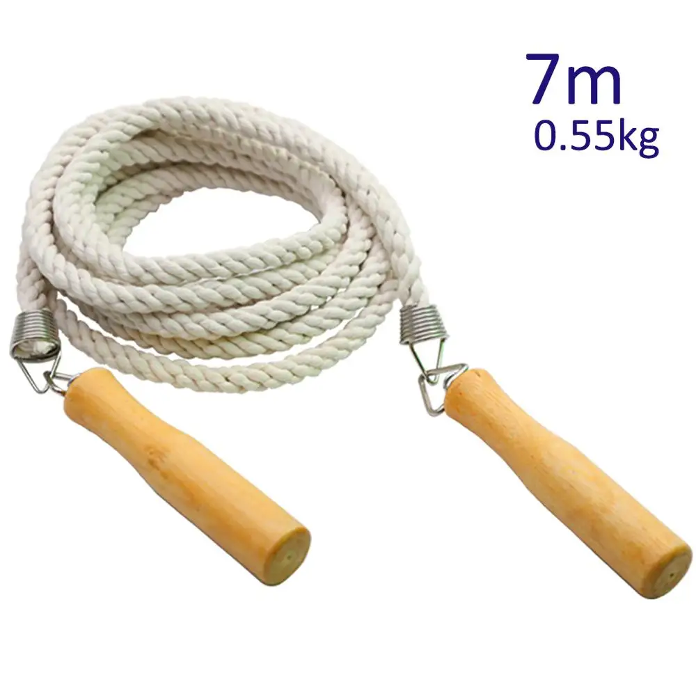 Скакалка из хлопка и льна двойная голландская длинная скакалка для детей
