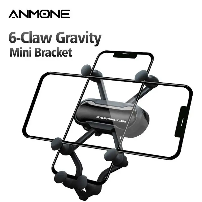 Держатель для телефона автомобильный гравитационный с креплением на