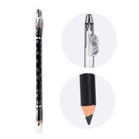 2 in 1 pencil sharpener double headed eyebrow pencil black coffee color eyebrow pencil beard pencil with sharpener