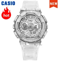 casio watch men g shock 2021 new product transparent snow camouflage sport double display digital watch