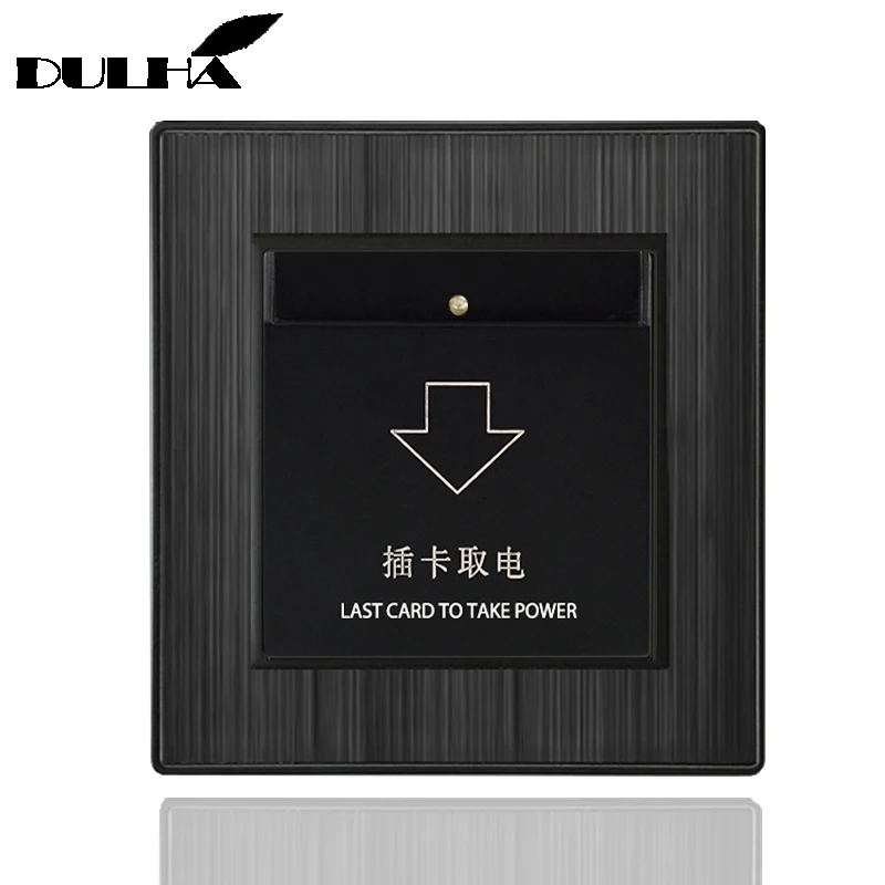 Luxury Insert Card For Power Wall light Switch 30A-40A Auto On Off Delay Energy saving Hotel Rent House Guest Room Switches |