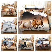 horse pattern bedding sets animals quilt bed cover duvet cover pillow case 2 3 pieces sets adult children