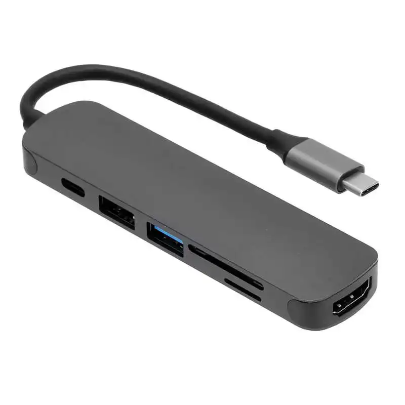 Крышка веб-камеры для ноутбуков USB C Hub 6 в 1 /TF-карта чтения типа адаптер док-станция