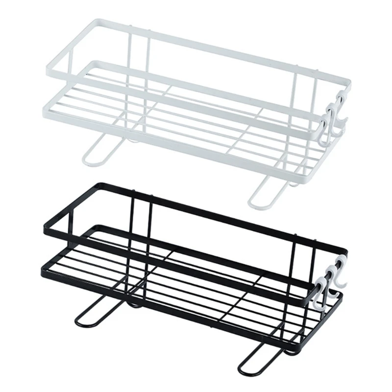 

Настенные полки с крючками для ванной комнаты, подвесная корзина для хранения шампуня, кухни, приправ