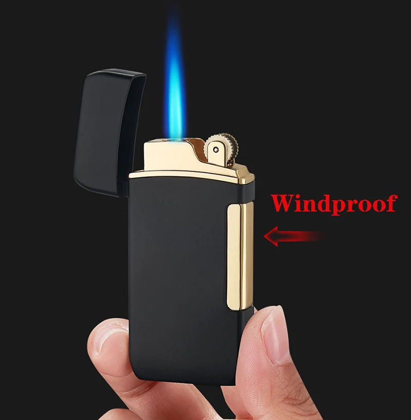 Зажигалка-гофонарь лка с двумя пламенями (красный огонь + струйное пламя)