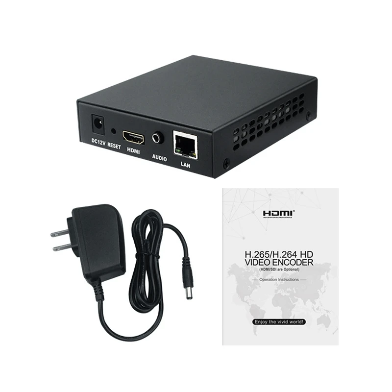 H.265 H.264 Hdmi Video Rtmp Iptv Youtube Audio Encoder TV Facebook Live Streaming Encoder(US Plug) | Электроника