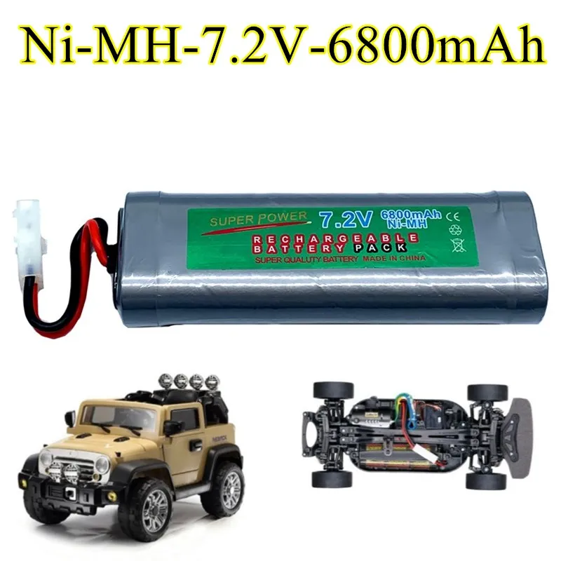 100% плоский автомобильный запасной аккумулятор 6800 мАч 7 2 в NIMH RC
