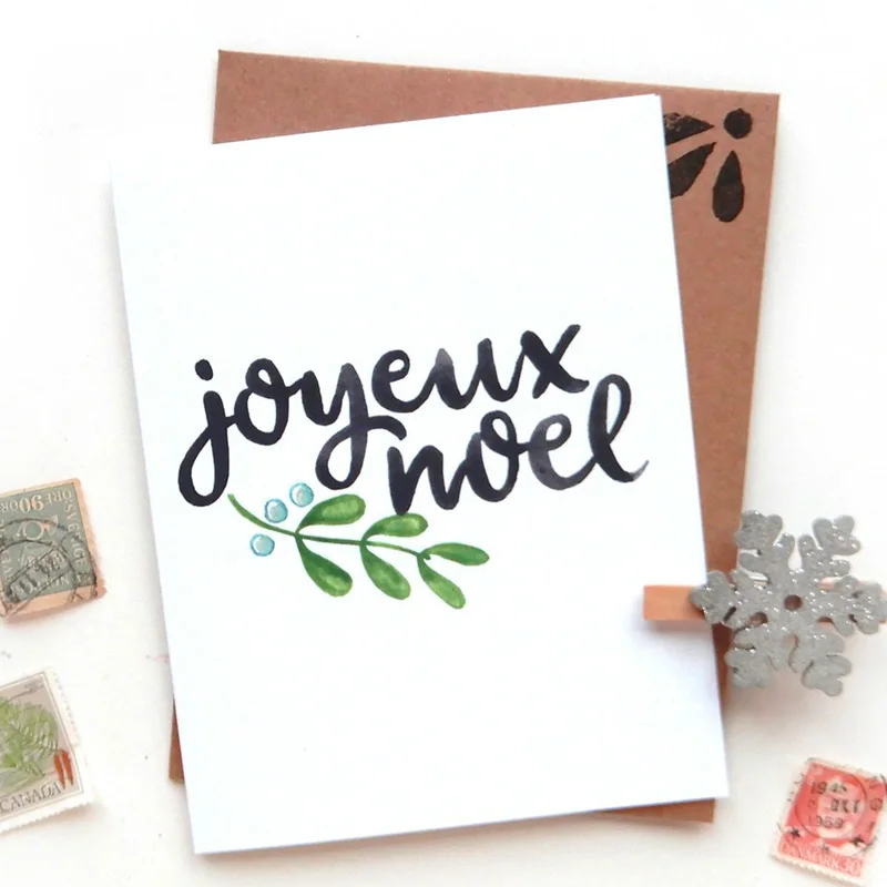 Joyeux Noel Dies Французское слово рождественское письмо Bonne Retraite металлические режущие штампы для ручная работа Скрапбукинг декорирование бумажной карты