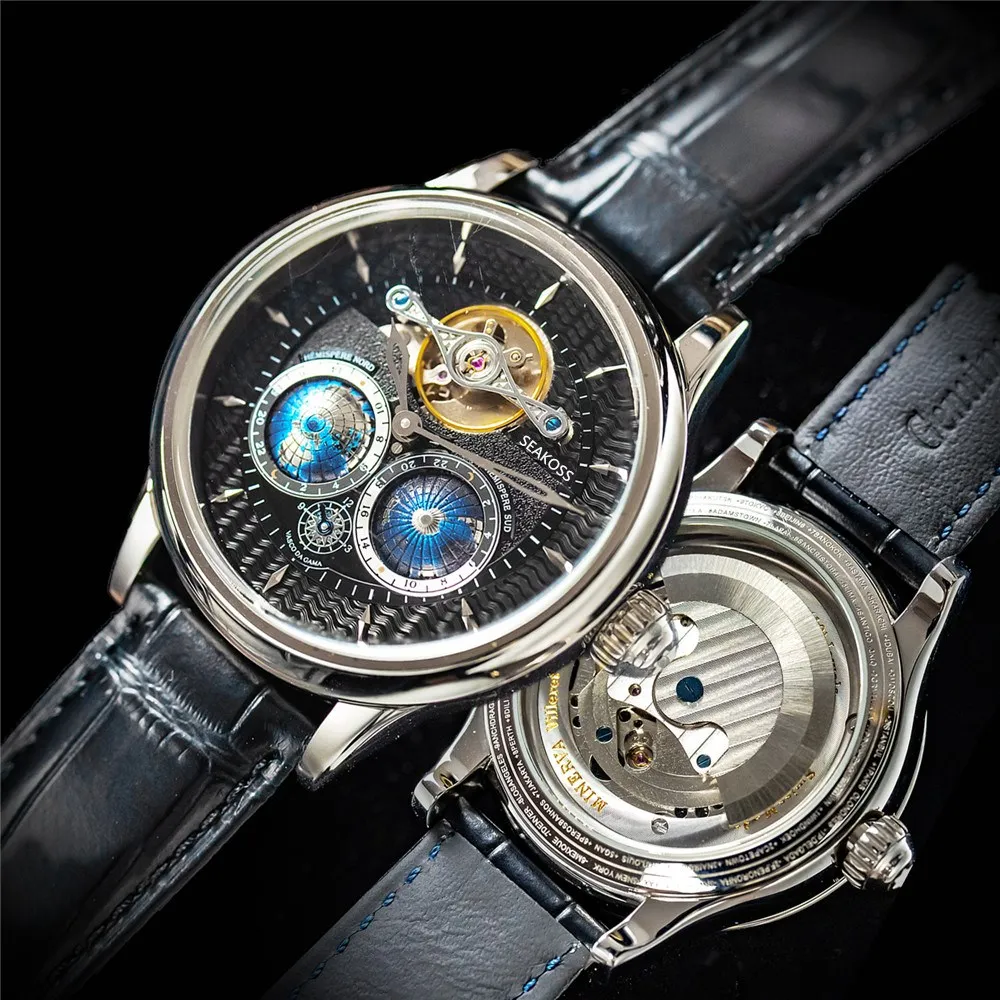 

Часы мужские механические с автоподзаводом, водонепроницаемость 50 м, 46 мм