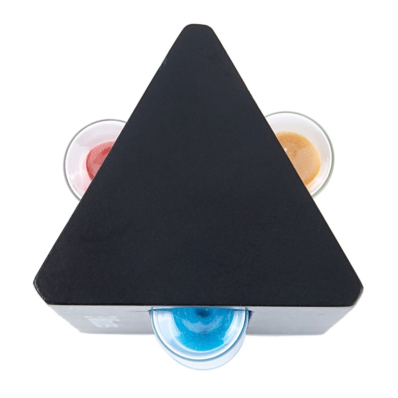 Fashion-Triangular Hourglass Colore Sand Clock 3/5/7 Minutes Hour Meter- Black