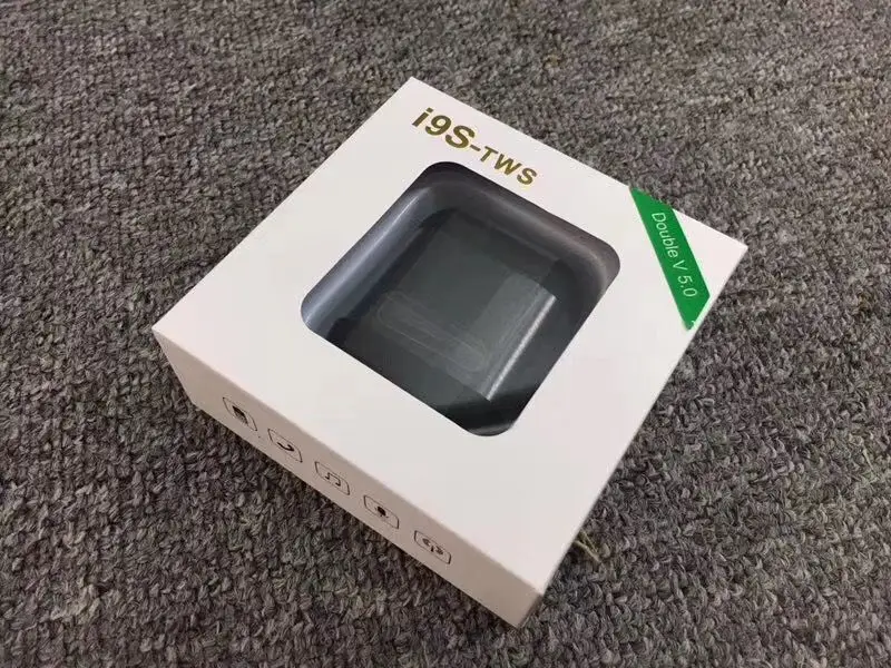 i9s tws black Красочные 5 цветов I9s TWS V5.0 Bluetooth гарнитура Беспроводные наушники Розничная коробка для iPhone 7 8 X XR samsung huawei - Цвет: i9s tws black