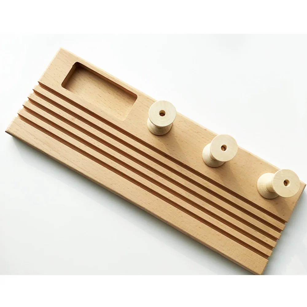 Аксессуары инструмент деревянная подставка для линейки из твердой древесины с