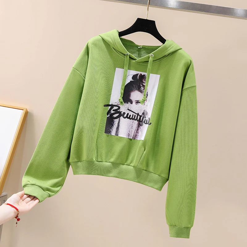 Новые осенние модные толстовки короткое дизайнерское пальто с капюшоном